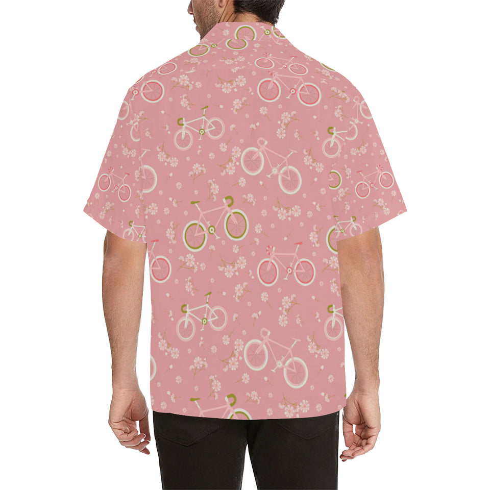 Bicycle Pattern Print Design 02 Men's All Over Print Hawaiian Shirt (Model T58)