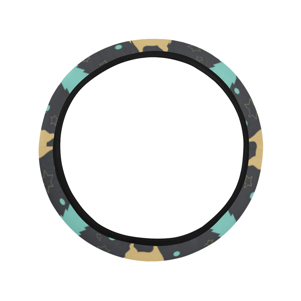 Deers star tree pattern Car Steering Wheel Cover