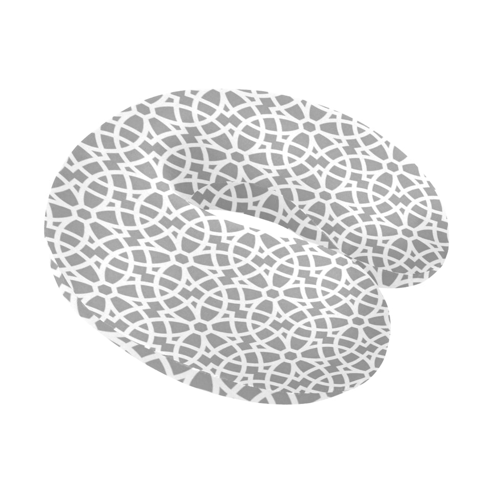 arabic gray pattern U-Shaped Travel Neck Pillow