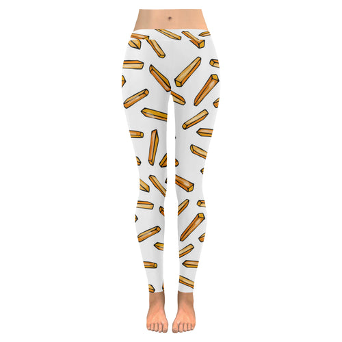 French fries potato pattern Women's Legging Fulfilled In US