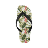 heliconia pattern Unisex Flip Flops
