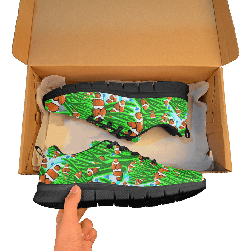 Clown Fish Pattern Print Design 01 Men's Breathable Sneakers ( Model 055)