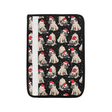 Christmas Pugs Santa_s red cap pattern Car Seat Belt Cover
