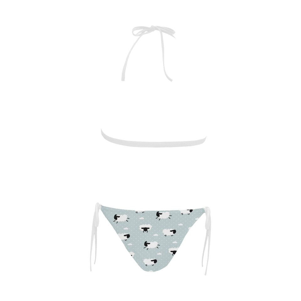Sheep polka dot cloud pattern Sexy Bikinis Two-Piece Swimsuits