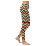 zigzag chevron colorful pattern Women's Legging Fulfilled In US