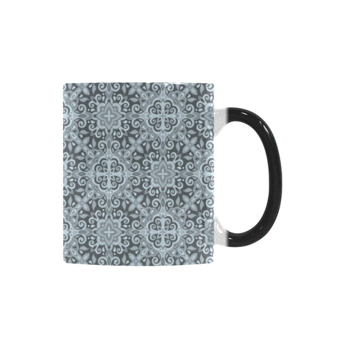 Traditional indian element pattern Morphing Mug Heat Changing Mug