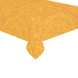 Orange traditional indian element pattern Tablecloth