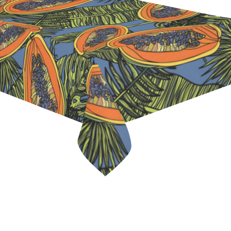 Colorful papaya tropical leaves Tablecloth
