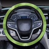 Broccoli pattern green background Car Steering Wheel Cover
