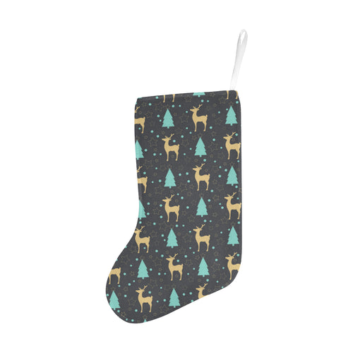 Deers star tree pattern Christmas Stocking