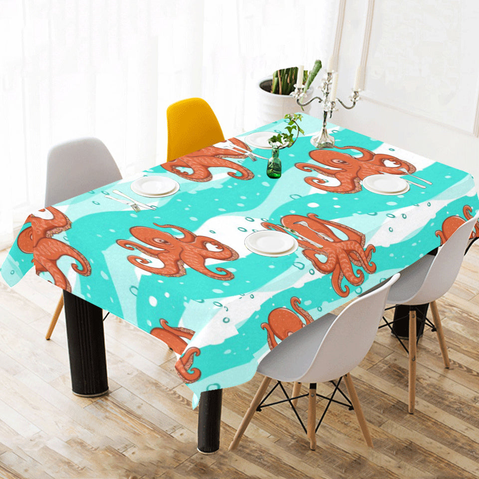 Octopuses sea wave background Tablecloth