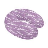 Lavender flowers purple pattern U-Shaped Travel Neck Pillow
