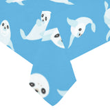 Cute sea lion seal pattern background Tablecloth