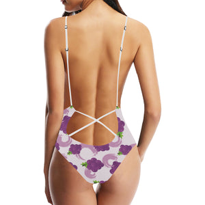 Cute Grape pattern Women's One-Piece Swimsuit