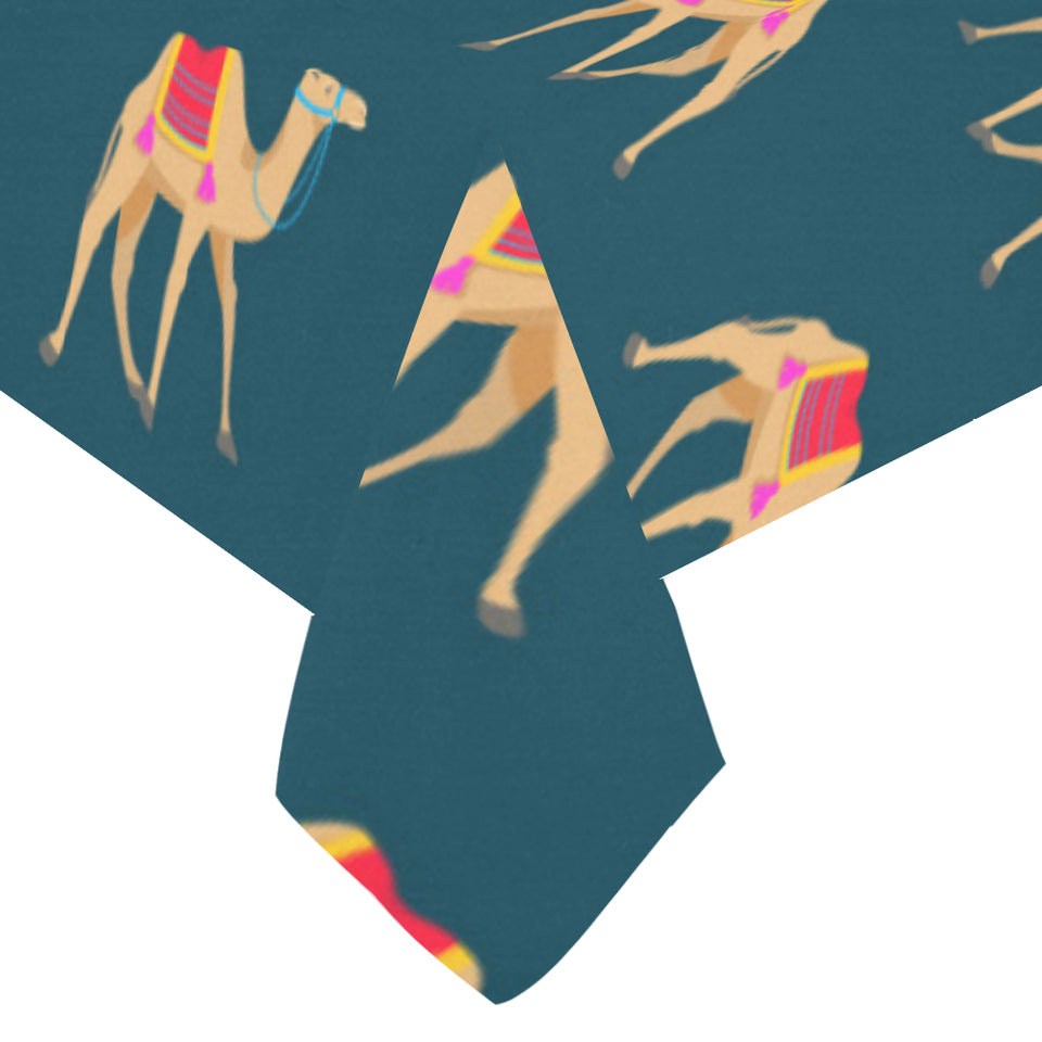 Camel pattern blue blackground Tablecloth
