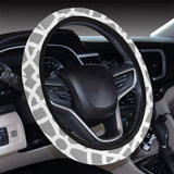 arabic gray pattern Car Steering Wheel Cover