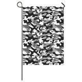 Black white camouflage pattern House Flag Garden Flag