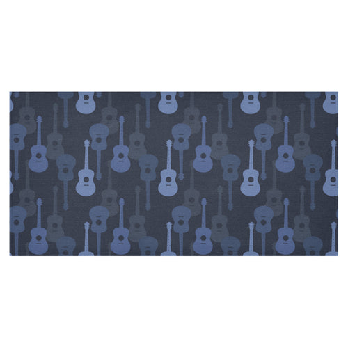 Blue Theme guitar pattern Tablecloth