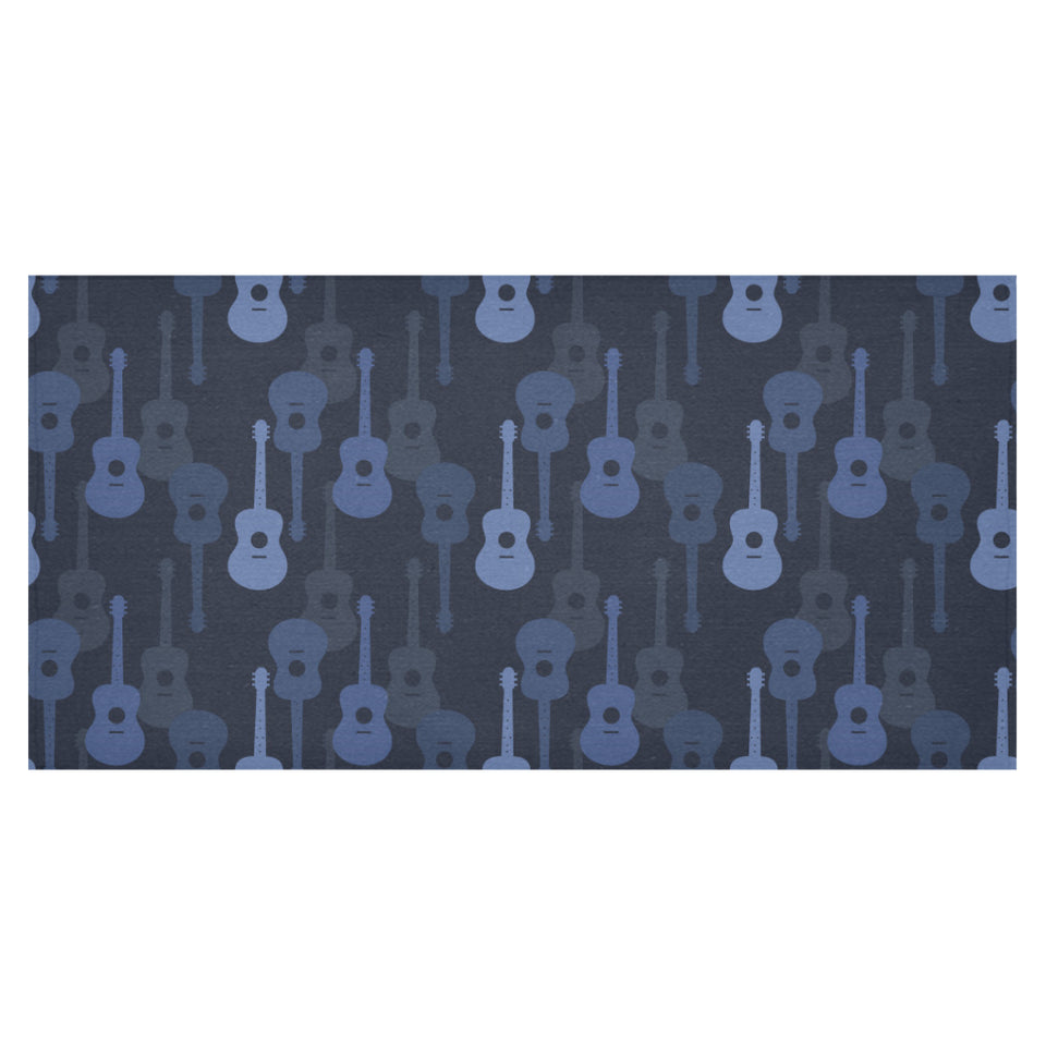 Blue Theme guitar pattern Tablecloth