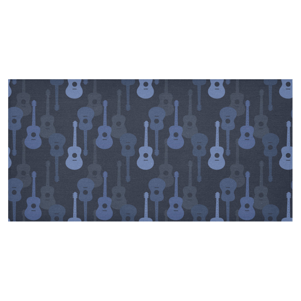 Blue Theme guitar pattern Tablecloth