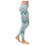 zigzag chevron paint design pattern Women's Legging Fulfilled In US