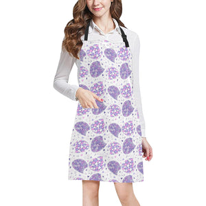 Hedgehog Pattern Print Design 05 All Over Print Adjustable Apron