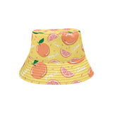 Grapefruit yellow background Unisex Bucket Hat