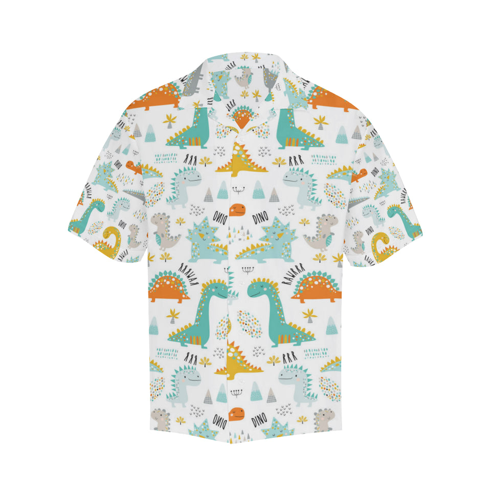 Cute funny kids dinosaurs pattern Men's All Over Print Hawaiian Shirt
