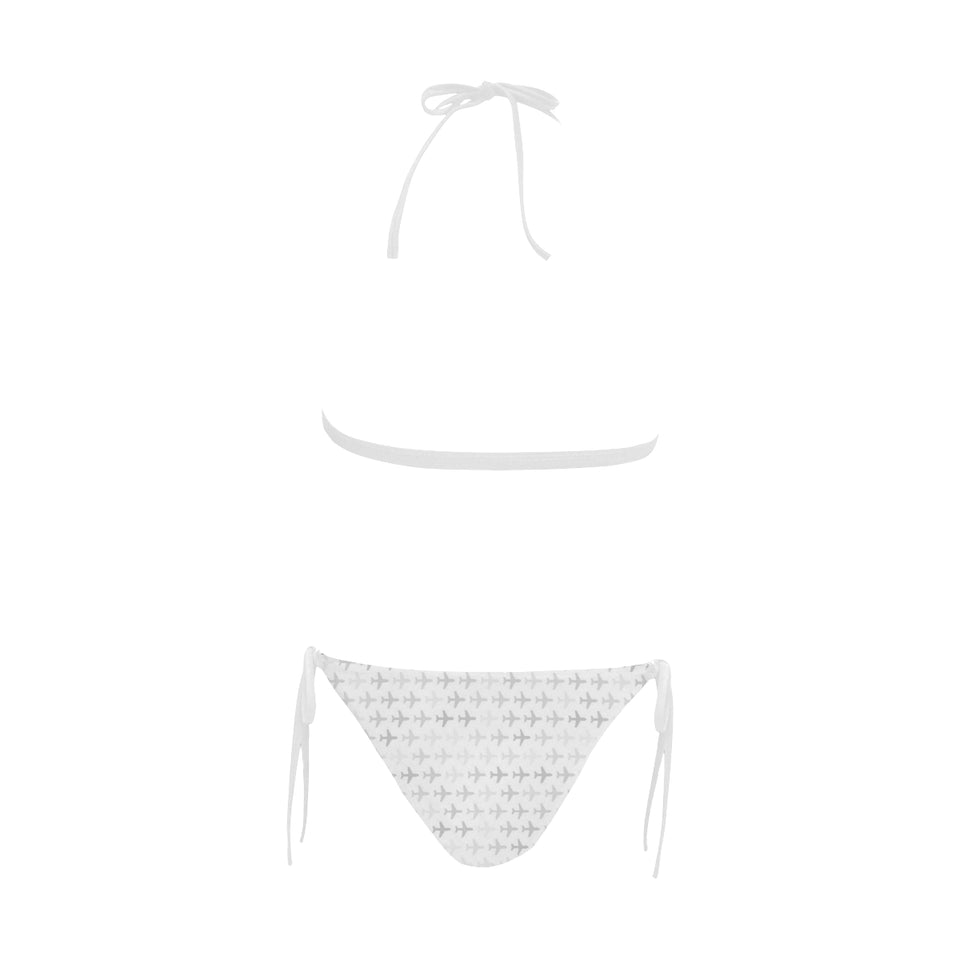 Airplane print pattern Sexy Bikinis Two-Piece Swimsuits