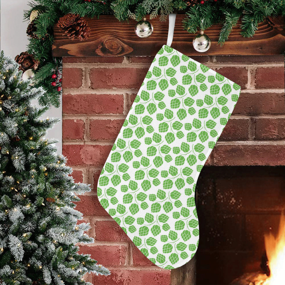 Hop pattern background Christmas Stocking