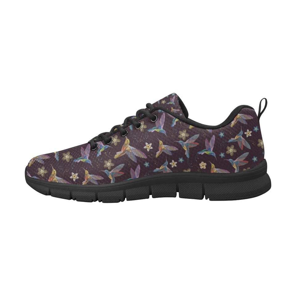 Hummingbird Pattern Print Design 04 Men's Breathable Sneakers ( Model 055)