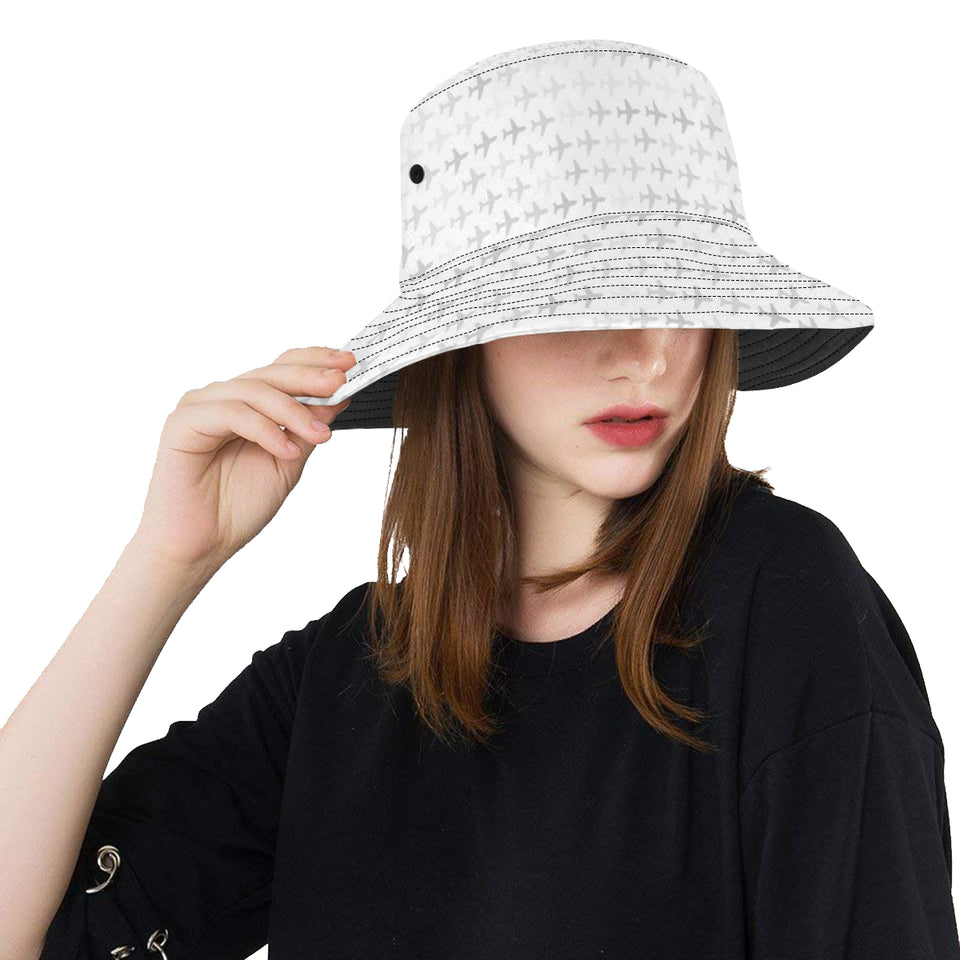 Airplane print pattern Unisex Bucket Hat