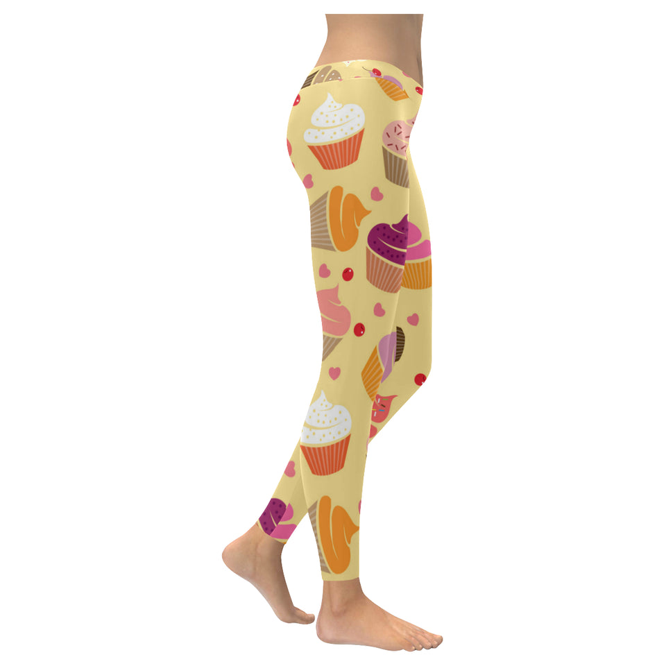 cake cupcake heart cherry pattern Women's Legging Fulfilled In US