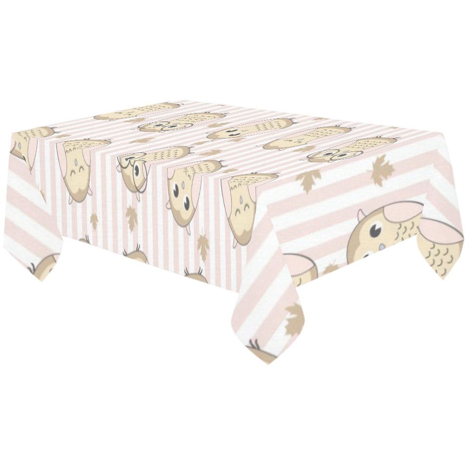 cute owl leaf Tablecloth