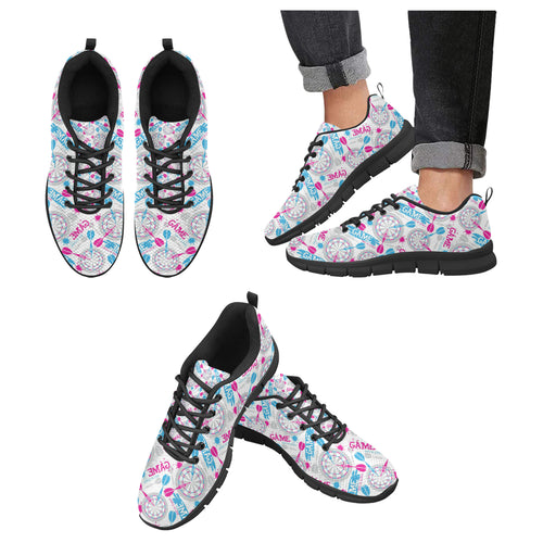 Darts Pattern Print Design 01 Men's Breathable Sneakers ( Model 055)