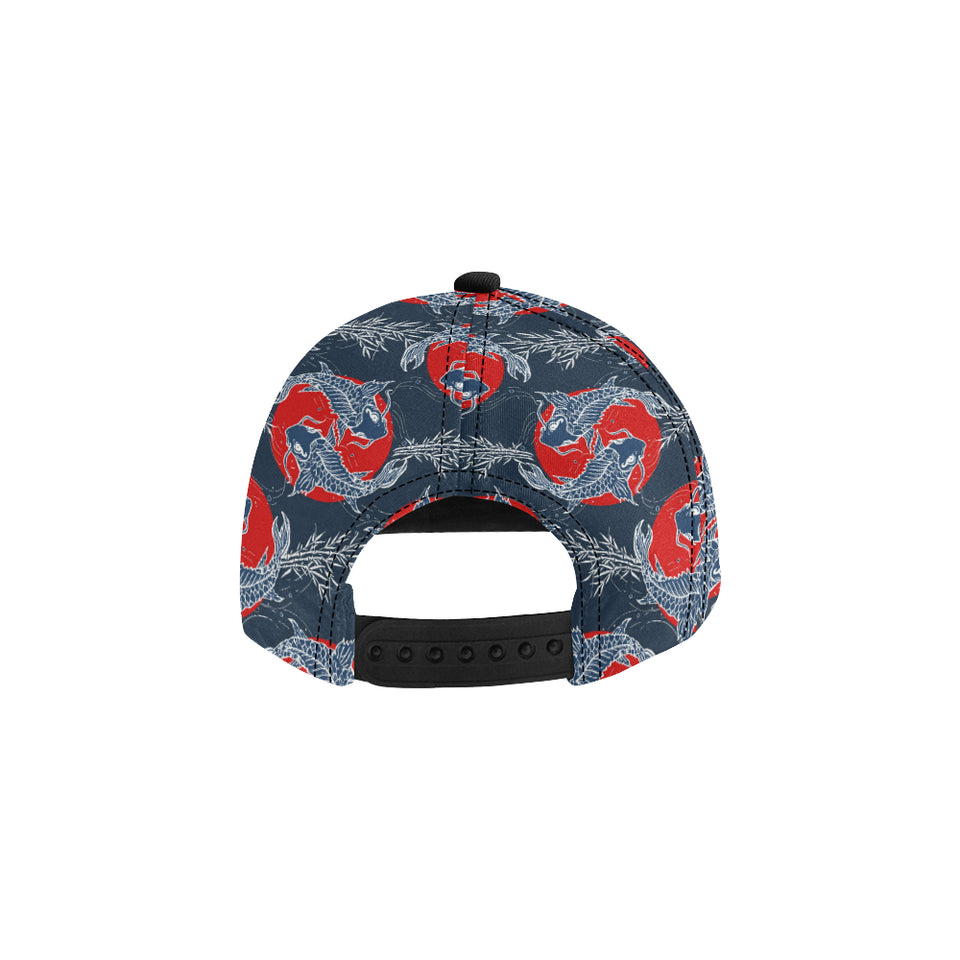 Fancy Carps hand drawn japanese art All Over Print Snapback Cap