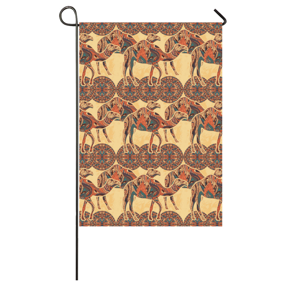 Camel polynesian tribal design pattern House Flag Garden Flag