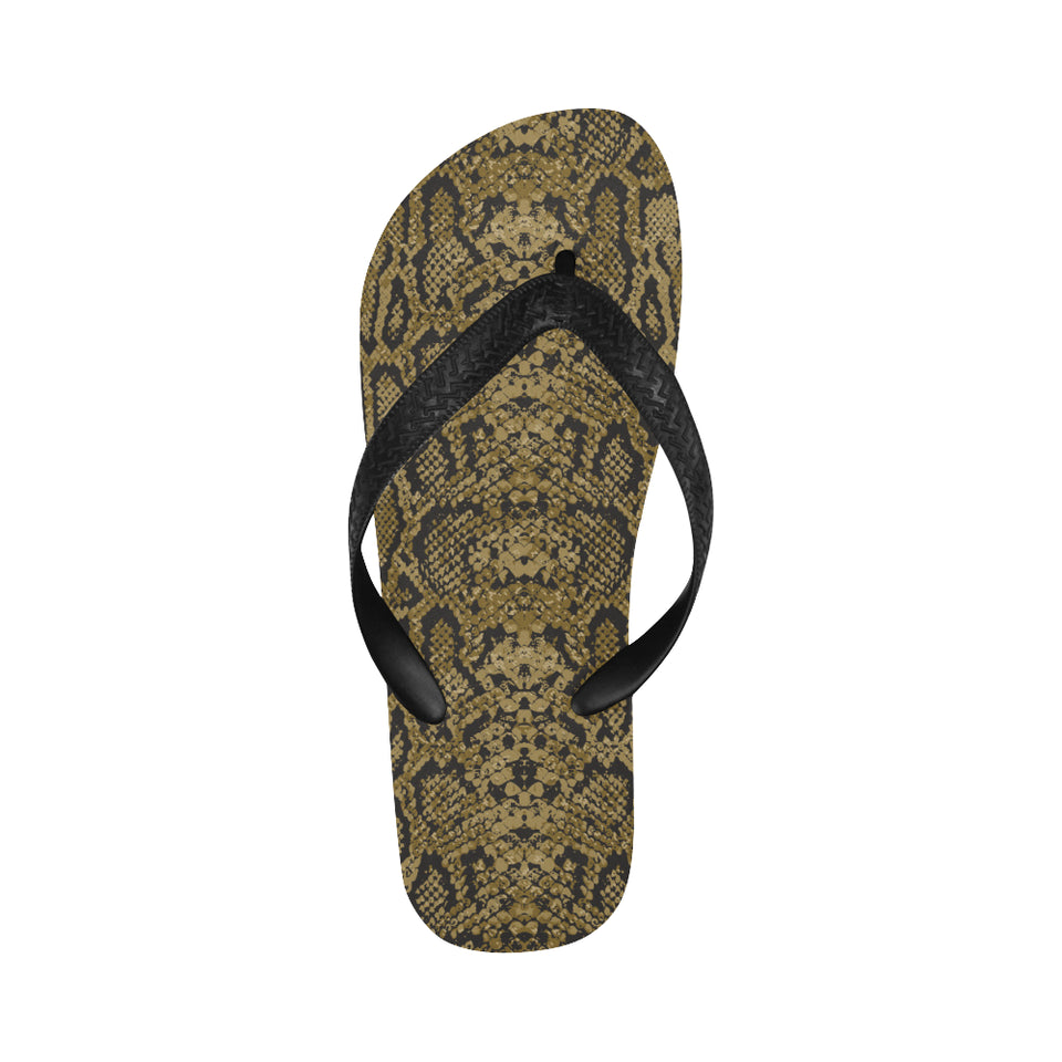 Snake skin pattern Unisex Flip Flops