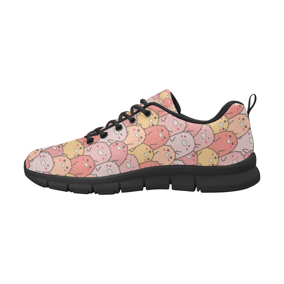 Pig Pattern Print Design 04 Women's Sneaker Shoes
