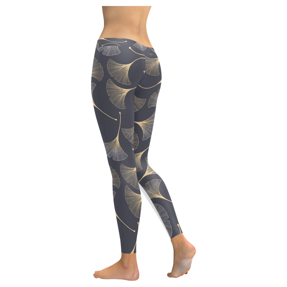 Gold ginkgo leaves Women's Legging Fulfilled In US