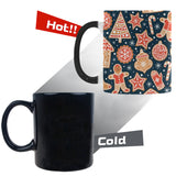 Christmas gingerbread cookie pattern Morphing Mug Heat Changing Mug