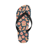 Christmas gingerbread cookie pattern Unisex Flip Flops