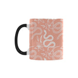 Snake lilies flower pattern Morphing Mug Heat Changing Mug