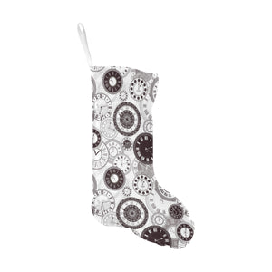 Classic vintage clock pattern Christmas Stocking