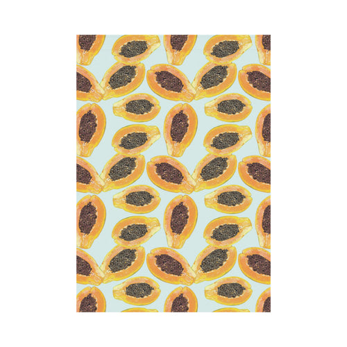 Watercolor papaya pattern House Flag Garden Flag