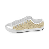 hand drawn peanuts pattern Men's Low Top Shoes White