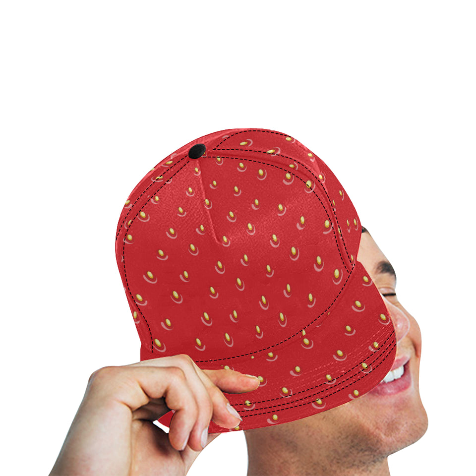 strawberry texture skin pattern All Over Print Snapback Cap