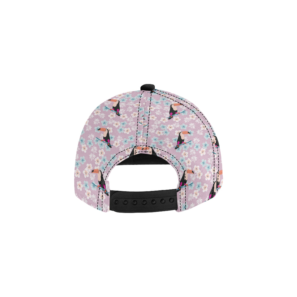 Beautiful toucan flower leaves All Over Print Snapback Cap