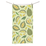 Durian leaves pattern background Bath Towel