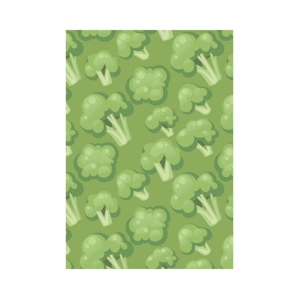 Broccoli pattern green background House Flag Garden Flag